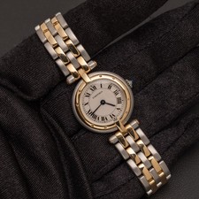 Cartier Panthere Vendome 166920 24mm 2-Row Watch 18K Gold & Steel 2