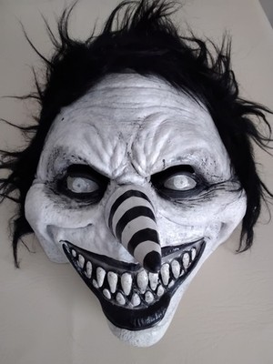 Ghoulish Productions Creepy Laughing Jack Latex Halloween Mask 
