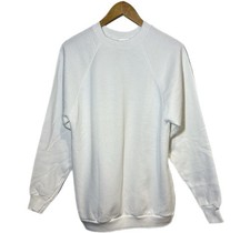 Vintage TULTEX MAXIMUM SWEATS mens M WHITE PULL OVER Sweatshirt Made In USA Vtg