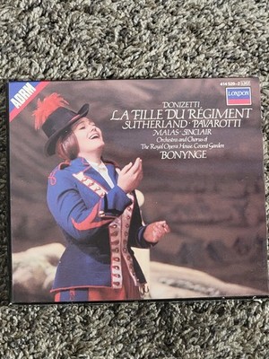 Donizetti La Fille du Régiment 2CD Sutherland Pavarotti London Opera