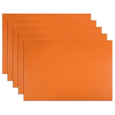 5 Pcs Dry Erase Magnetic Strip 11.7"x8" Labels Stickers Writable Orange