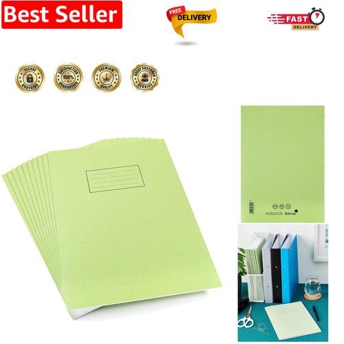 Exercise Book A4 Ruled with Margin Green 10 Pack | eBay UK