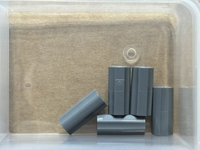 LEGO Parts - Dark Bluish Gray Technic, Axle Connector 2L - No 6538c - QTY 5