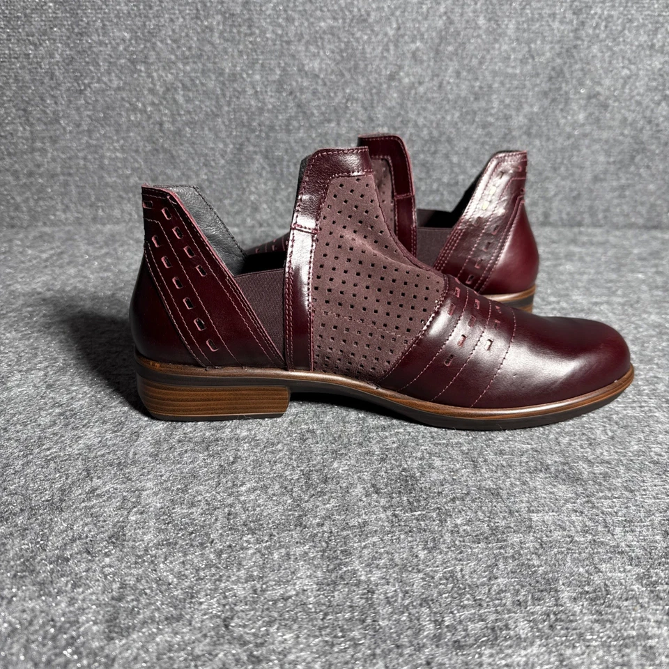 Botín para mujer Naot de gamuza/cuero burdeos/violeta nobuck EU 41 US 11 Foto 4 de 4