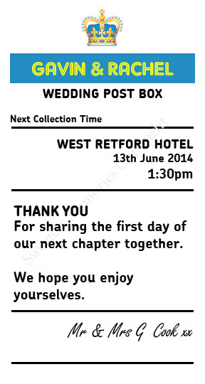 Wedding Post Box Template Free