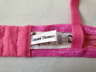 Soutien-gorge CHANTAL THOMASS Taille 90C - Modèle Tulle Froncé REF 9044, Rose, Neuf Sans étiquette