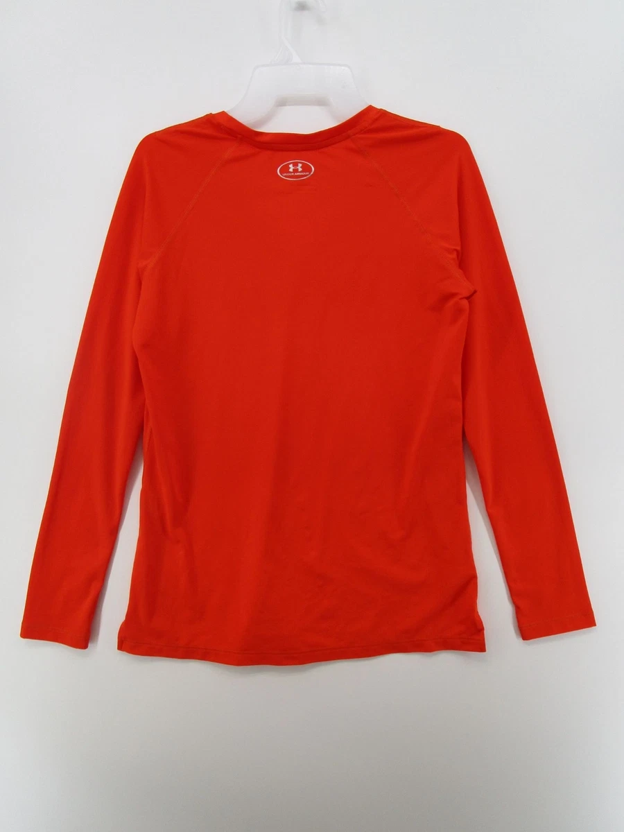 Under Armour Womens S Pullover V Neck Fitted Long Sleeve T Shirt