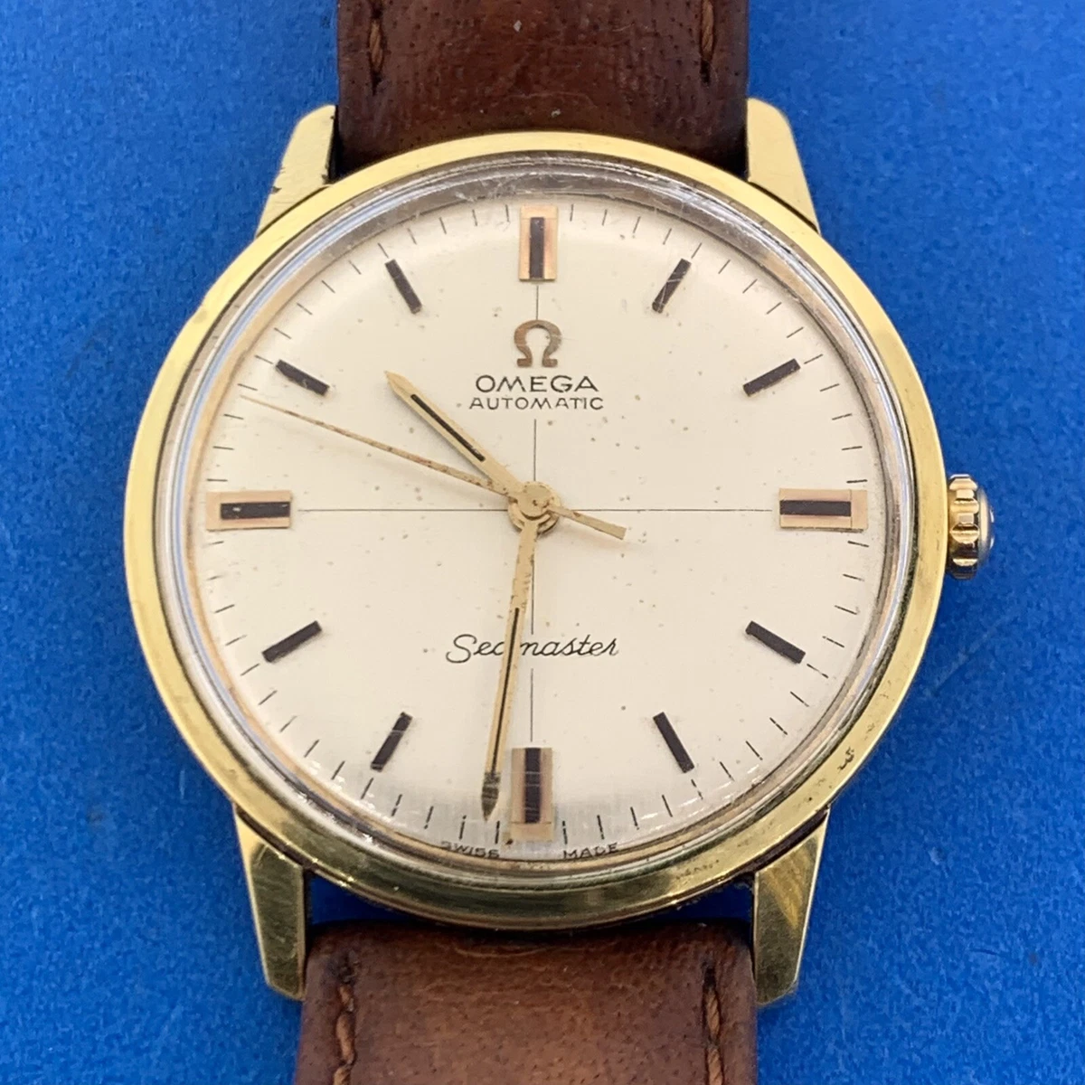 Omega seamaster gold clearance watch