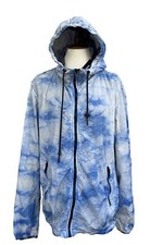 Diesel Men's Nylon Diesel J-Pinal Hooded WindBreaker Jacket Royal Blue Size L