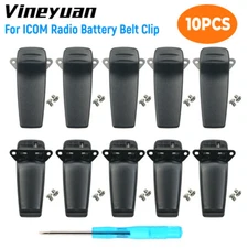 10PC Walkie Talkie Belt Clip for ICOM BP-209 BP-210 BP-222 IC-A24 IC-A24E IC-A6