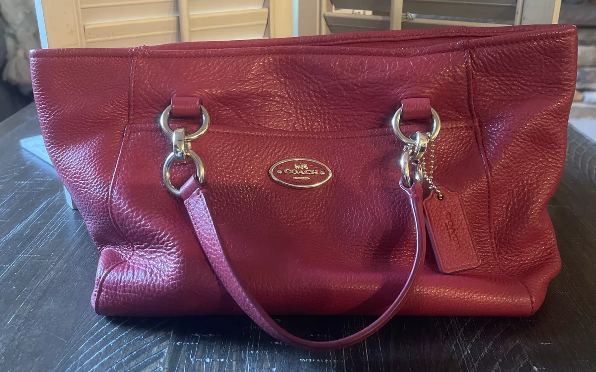 Coach Mini Ellis Tote in Pebble Leather 35030 Light Gold Watermelon