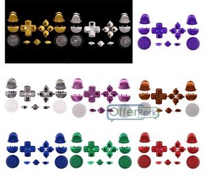 Custom Buttons Replacement Parts Chrome Gloss Solid Color For P S 4 Controller Ebay