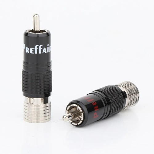 4PCS Copper Rhodium Plated RCA Plug Screws Locking Hi-Fi Signal Cable Connectors - Picture 5 of 6