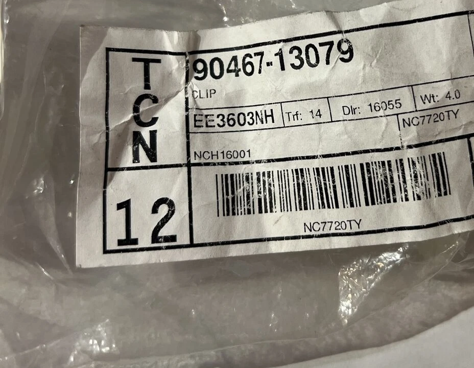 GENUINE OEM TOYOTA CLIP 90467-13079 | eBay