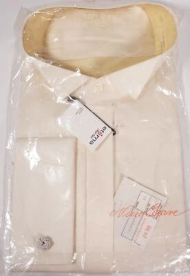 Original Eterna Gala Chemise Homme Légèrement Cintré Beige Taille 42 T: 114 Avec - Photo 1/4