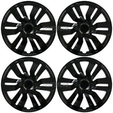 4 For Honda Fit 09-20 Black 15 Snap On Hub Caps Full Wheel Covers Steel Wheels 4 For Honda Fit 09-20 Black 15 Snap On Hub Caps Full Wheel Covers Steel Wheels