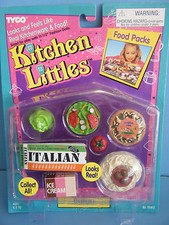 BARBIE TYCO KITCHEN LITTLES ITALIAN DINNER SET FREE SHIPPING 