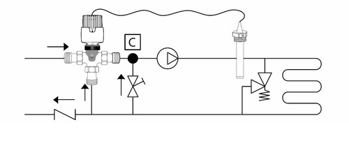 Emmeti 3-Wege Mixer Termico Valore Riscaldamento Fixtemperatur a Pavimento - Bild 3 von 12