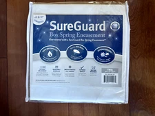 Twin Size Sureguard Box Spring Encasement - 100% Waterproof, Bed Bug Proof.