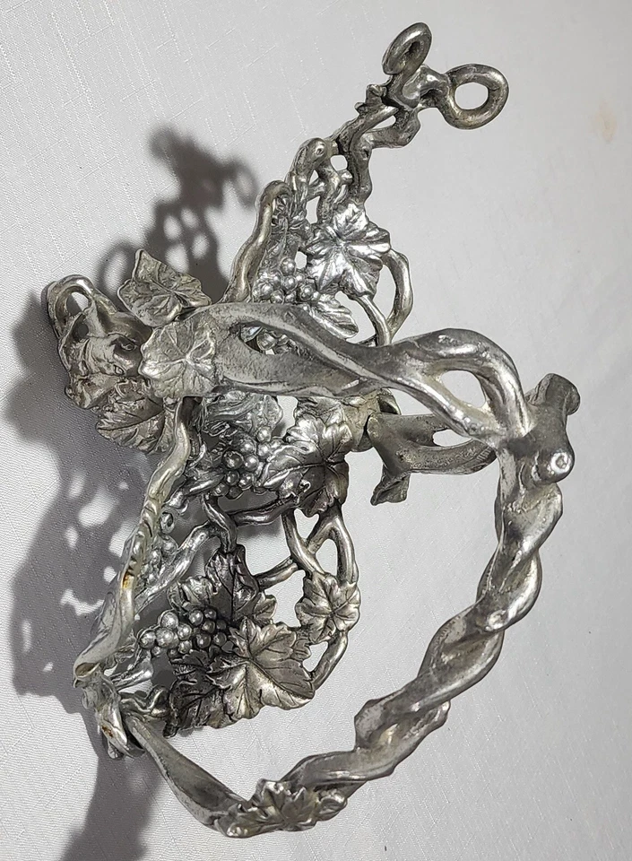 Arthur Court Designs 1997 Держатель для Винных Бутылок Стойка Виноградный Узор Снят с производства - Изображение 2 из 4