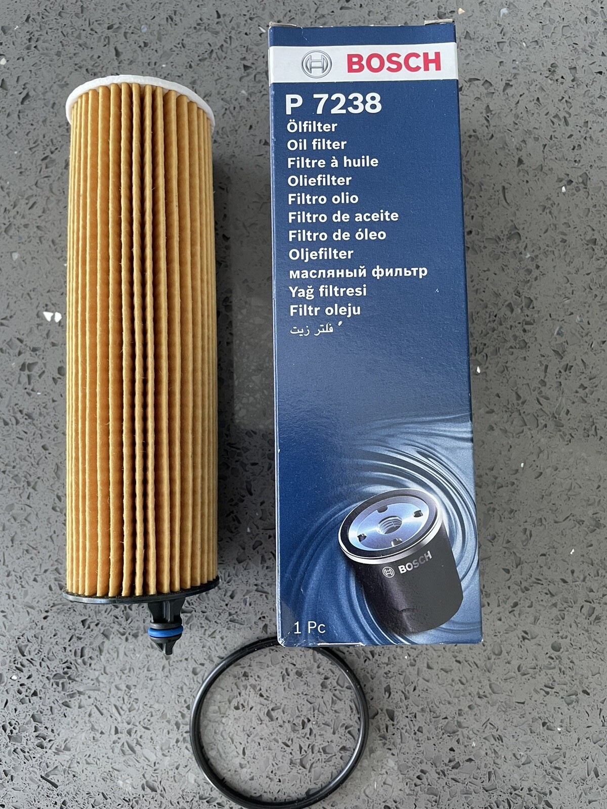 Bosch F026407238 Oil Filter Service Replacement Part : P7238 Fits Mercedes