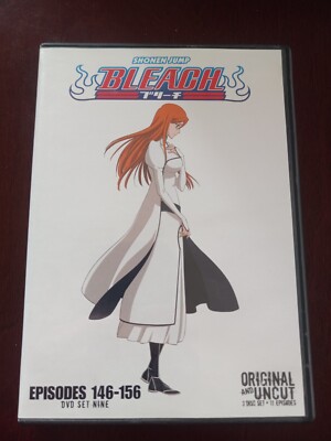 Shonen Jump Bleach Original And Uncut Box Set Nine 9 DVD 11 Episodes 146-156