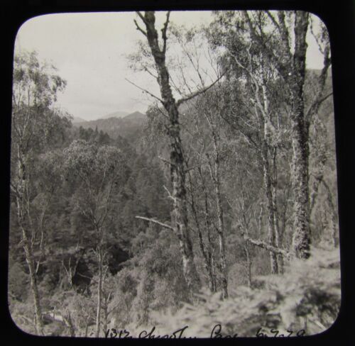 Glass Magic Lantern Slide CHISOLMS PASS DATED JULY 1929 SCOTLAND PHOTO - Picture 1 of 2