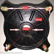 MOZZO MONTAGGIO RUOTA POSTERIORE BUGGY QUADZILLA PGO BR250 BUGRIDER BUGGY TIPO HEAVY DUTY