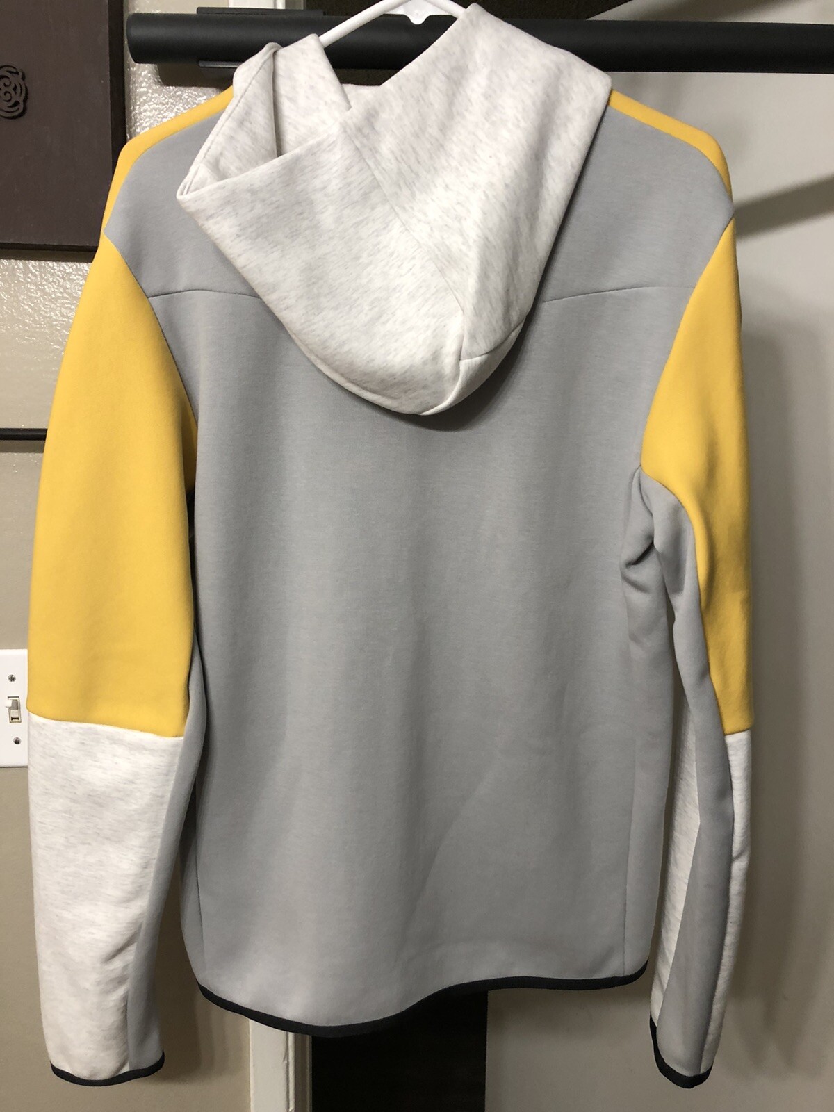 Nike Sportswear Tech Fleece Hoodie Yellow/Grey/White Sz S CU4489-077 RARE |  eBay