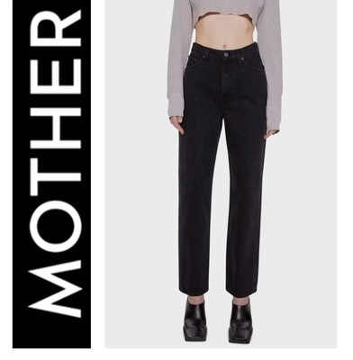 MOTHER SNACKS? Double Stack Hover High Waist Ankle Straight Leg 