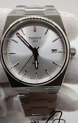 TISSOT PRX 35MM SILVER DIAL WATCH T137.210.11.031.00 | eBay