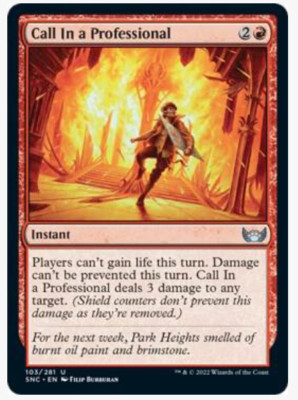 Call In a Professional - SNC (x4) PLAYSET Magic the Gathering NM/LP MtG