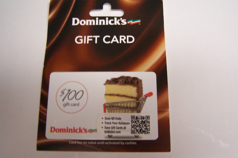 2 Dominick's Collectible Gift Card - No Value