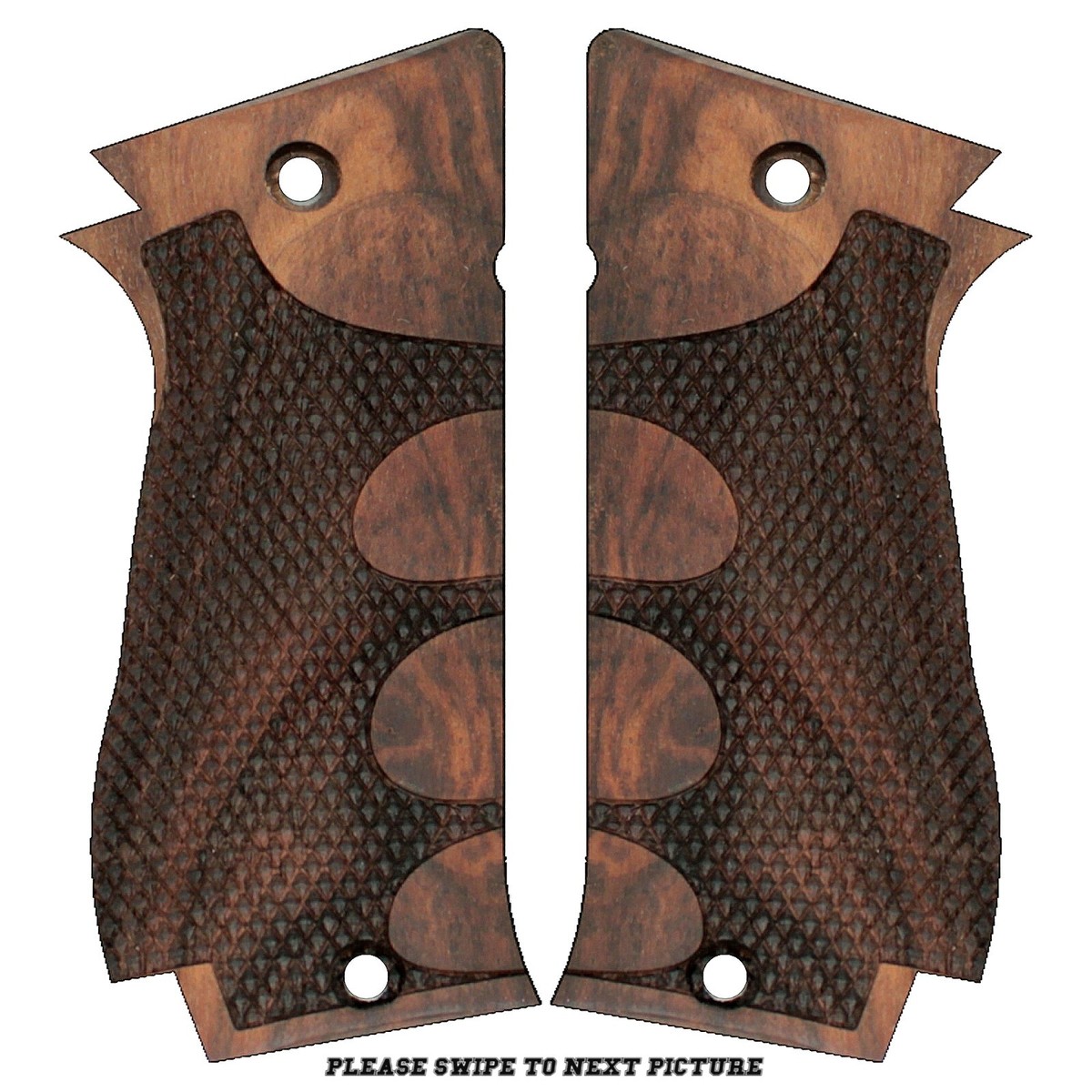 Poignées en noyer compatibles SAR ARMS K 2 45 Diamond