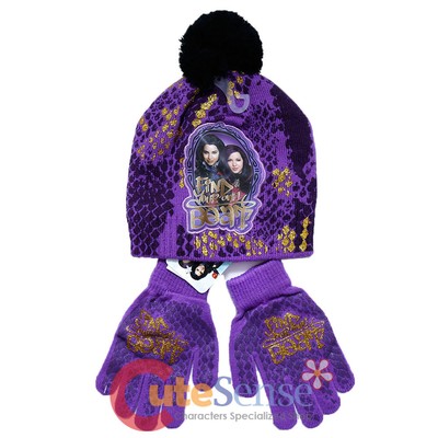 Disney Descendants Beanie Hat Gloves 