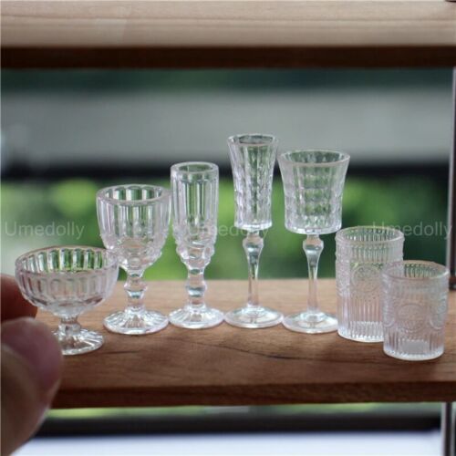 1Set Kunststoff Maßstab 1:6 Puppenhaus Miniatur Wein Tassen Flaschen Zubehör - Bild 42 von 61