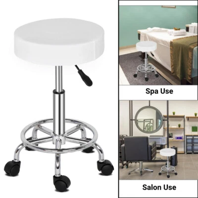 FCH New Adjustable Hydraulic Swivel Salon Bar Stool Spa Beauty Haircut Chair White