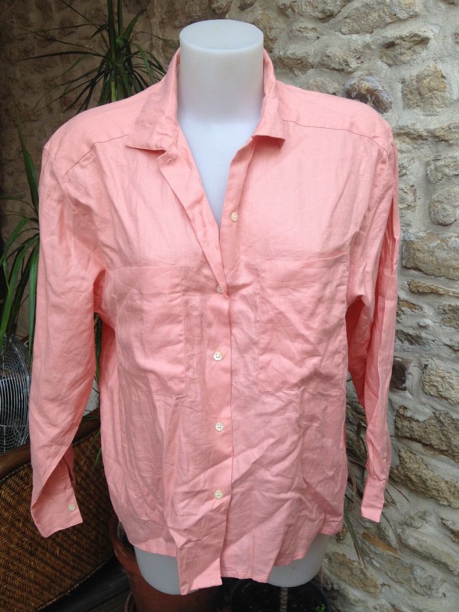Chemisier Femme Savoir Taille 16 - Bleu Et Rose, Manches Courtes, Polyester - NEUF Avec étiquettes