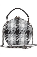 Sondra Roberts Women's Canteen Crossbody Bag In Black/grey/white - Size One Size