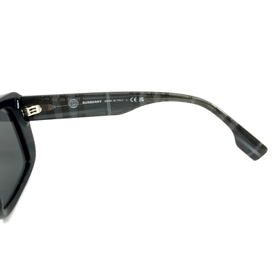 Burberry Sunglasses B4376-U 3858/87 Black Grey Nova Check Asian
