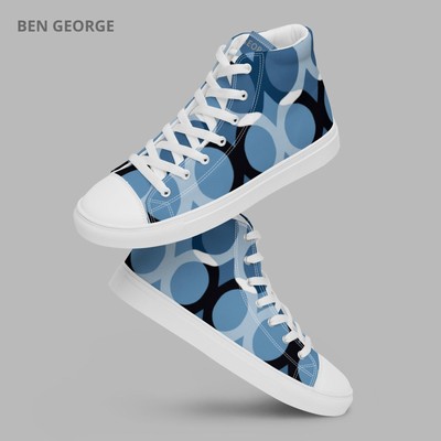 Ben George / Men s high top canvas shoes - Iced