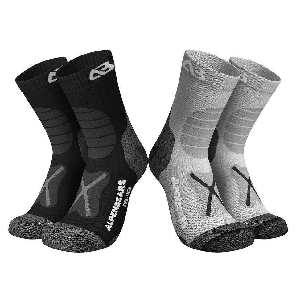 Chaussettes de randonnée Alpen Bears laine mérinos 2 paires chaussettes de... - Photo 1/1