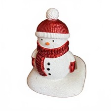 Bath Body Works Snowman Ceramic Foaming Soap Holder Glitter Christmas