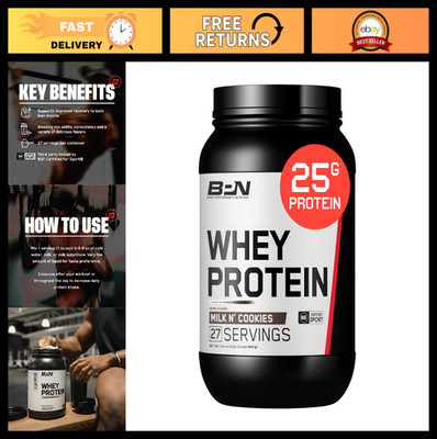 Whey & Casein Protein Powder Blend - Milk N' Cookies Flavor, 25g Protein/Serving