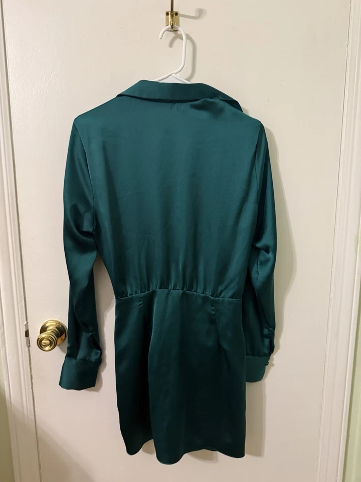 zara satin effect mini dress Size XS - Image 3 of 4