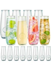 Recycled Stemless Flutes