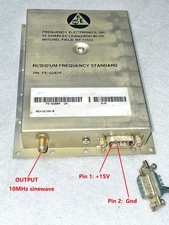 USED FE-5680A Rubidium Oscillator output 10MHz 1PPS 15V