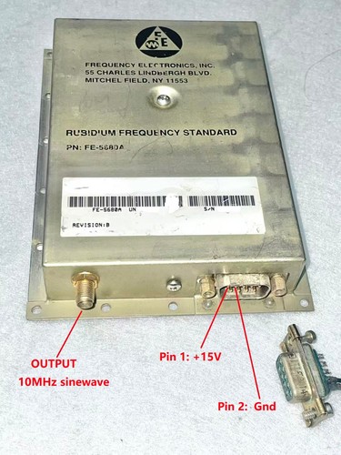 FE5680A Rubidium Oscillator output 10MHz 1PPS +15V