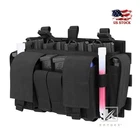 KRYDEX Tactical MF IV Placard Magazine Pouch Front Panel Mag for Vest Black