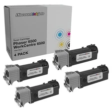 4PK 106R01597 for Xerox BLACK High Yield Toner Cartridge Phaser 6500 6500DN 6505